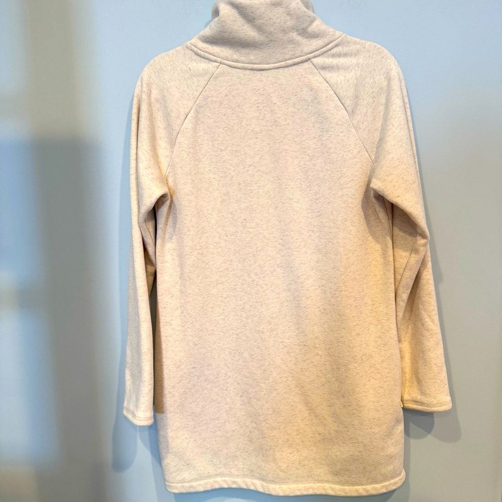 Athleta Cream Asymmetrical Long Sleeve Dress - Picture 6 of 10